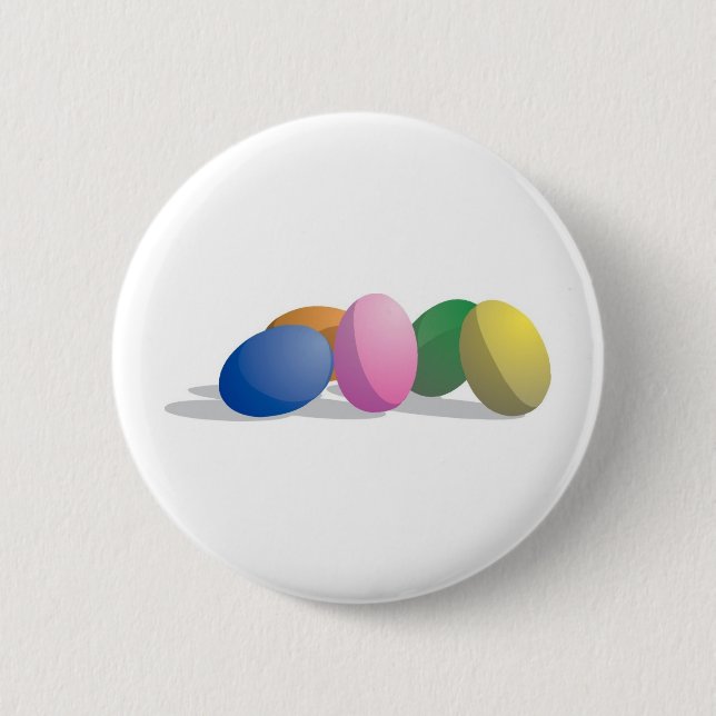 Gradient Easter Eggs Pinback Button (Front)
