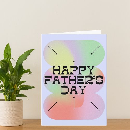 Gradient Fathers Day Card