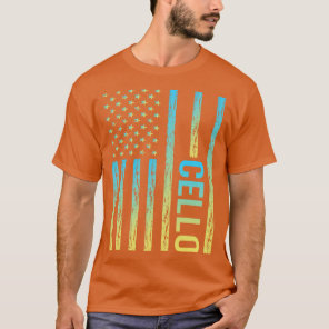 Gradient Flag 02 Cello Cellist T-Shirt