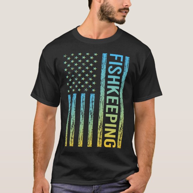 Gradient Flag 02 Fishkeeping Fishkeeper Fish Keepi T-Shirt (Front)