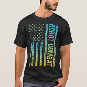 Gradient Flag 02 Robot Combat Robots T-Shirt