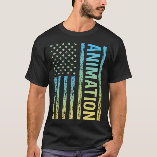 Gradient Flag Animation T-Shirt (Front)