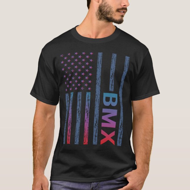 Gradient Flag BMX T-Shirt (Front)