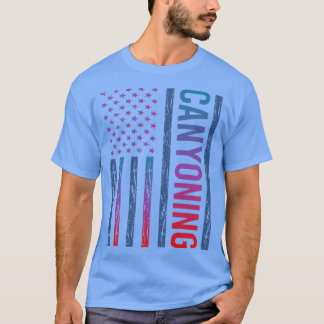 Gradient Flag Canyoning Canyon Canyoneering T-Shirt