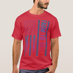 Gradient Flag Farm To Table T-Shirt