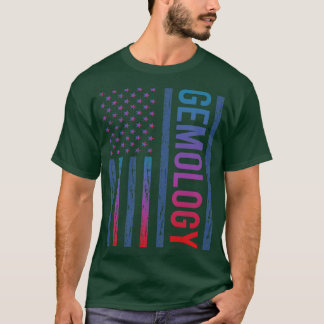 Gradient Flag Gemology Gemologist T-Shirt