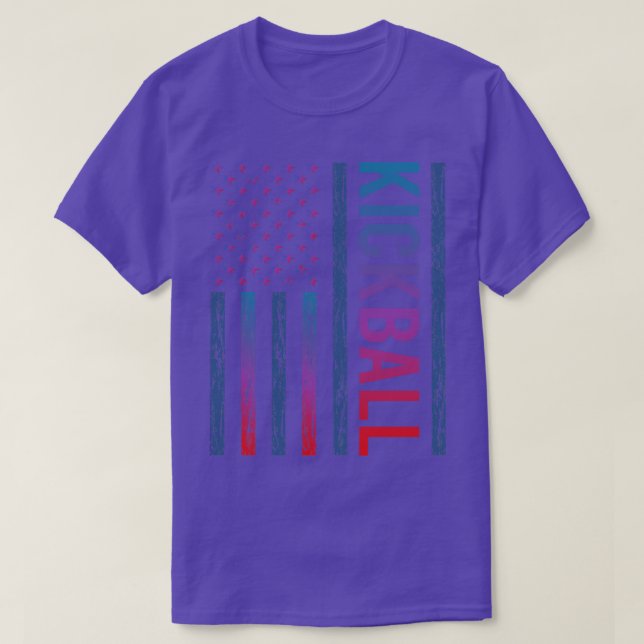 Gradient Flag Kickball T-Shirt (Design Front)