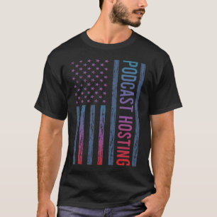 Gradient Flag Podcast Hosting T-Shirt