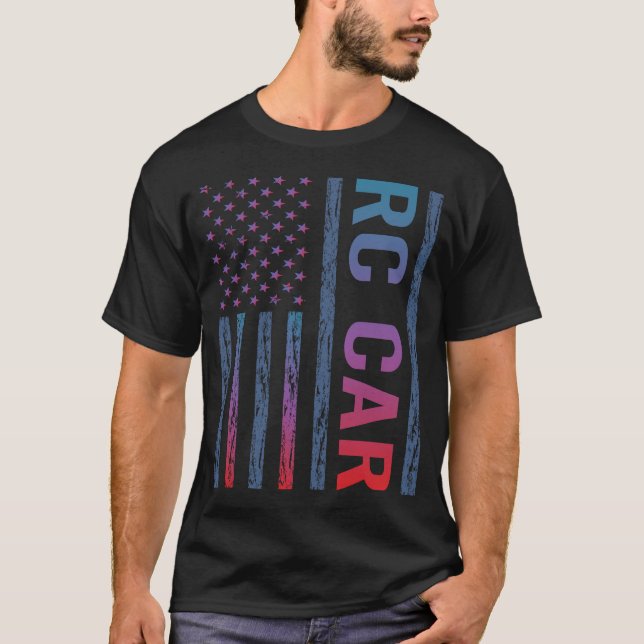 Gradient Flag RC Car Cars T-Shirt (Front)