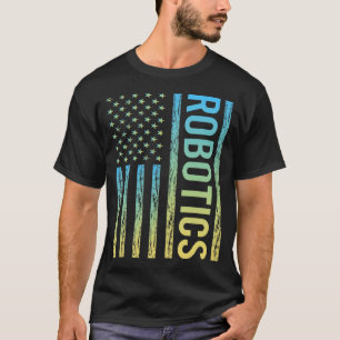 Gradient Flag Robotics Robot Robots T-Shirt