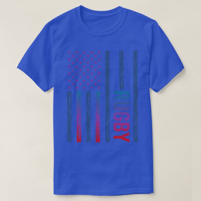 Gradient Flag Rugby T-Shirt (Design Front)