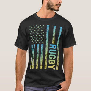 Gradient Flag Rugby T-Shirt