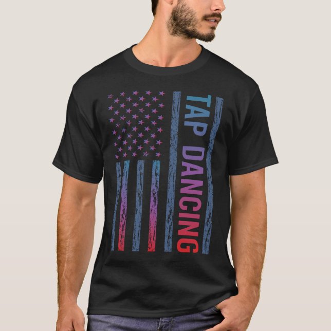 Gradient Flag Tap Dance Dancing T-Shirt (Front)