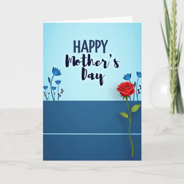 Gradient Floral Card (Front)