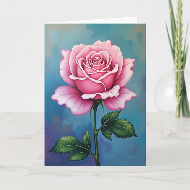 Gradient Flower Bloom Art Card (Front)