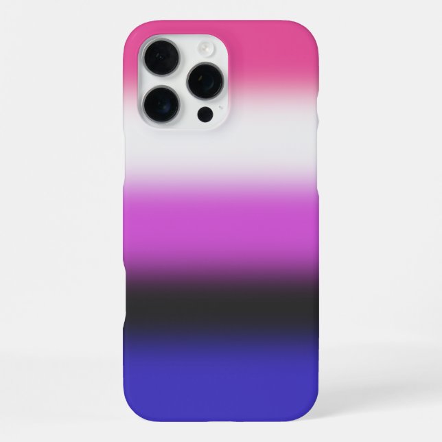 Gradient Genderfluid Pride Flag – Genderfluid Flag Iphone Case (Back)