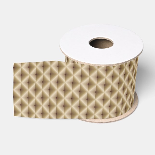 Gradient geometrics pattern grosgrain ribbon (Spool)