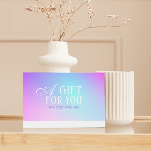 Gradient Gift Certificate