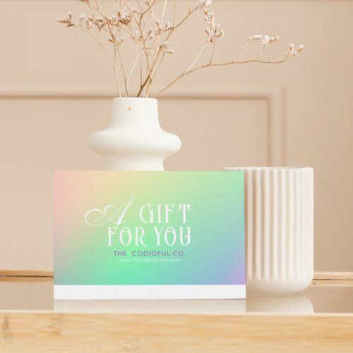 Gradient Gift Certificate