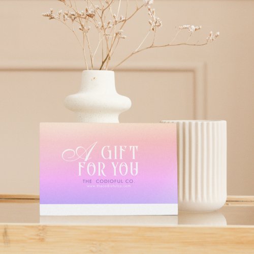 Gradient Gift Certificate