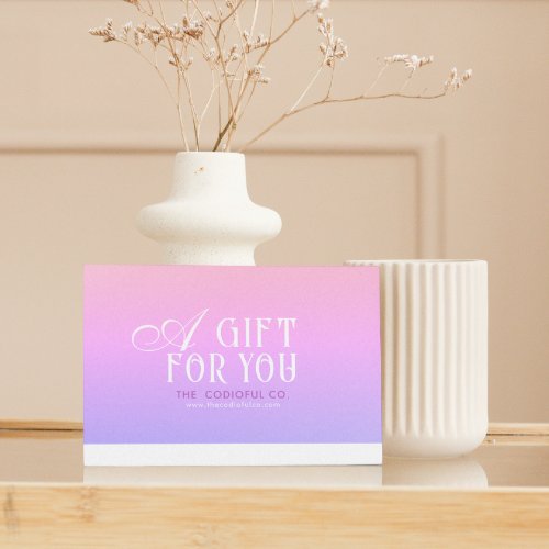 Gradient Gift Certificate