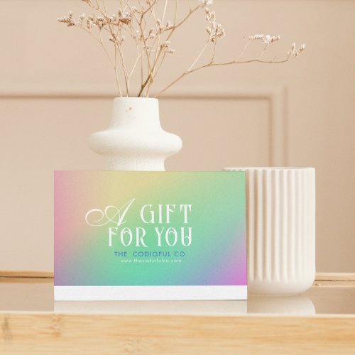 Gradient Gift Certificate