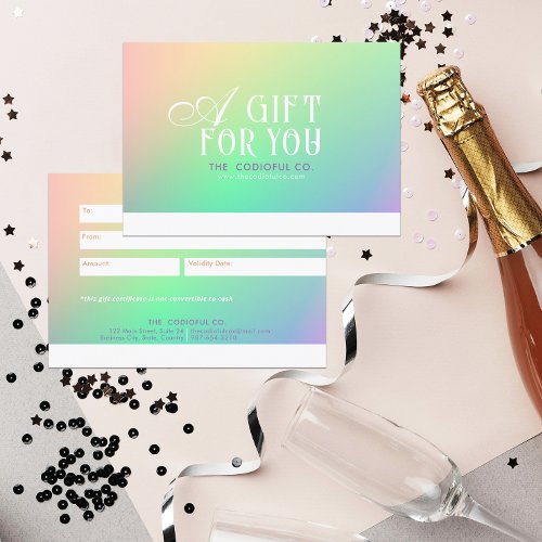 Gradient Gift Certificate