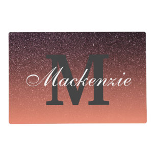 Gradient Glitter Pattern Placemat