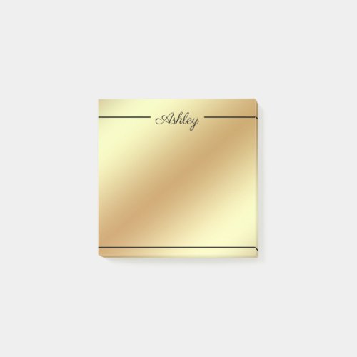 Gradient Gold Background Post_it Notes