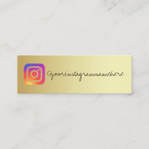 gradient gold social media business card