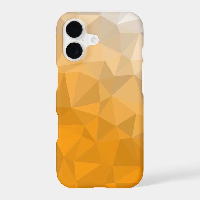 Gradient Golden Polygonal Iphone Case (Back)