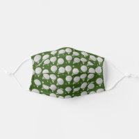 Gradient Golf Ball on Tee Patterned Sports Cloth Face Mask