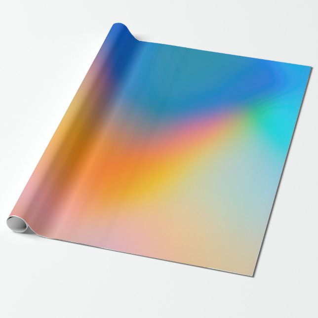 Gradient-Gradient Color Gift Paper (Unrolled)