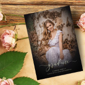 Gradient Graduate Photo Elegant Calligraphy Script