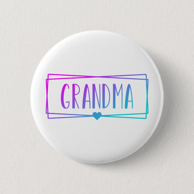 Gradient Grandma Gigi Grandmother gifts Button (Front)