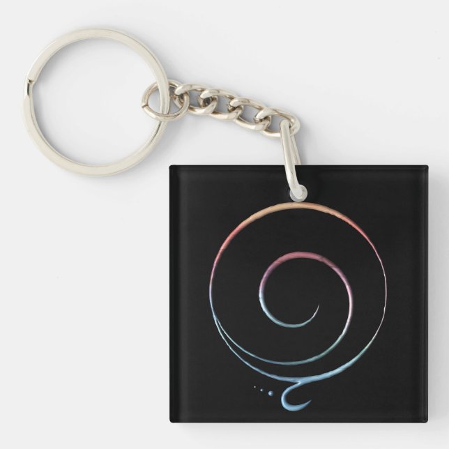 Gradient Gratitude Keychain (Front)