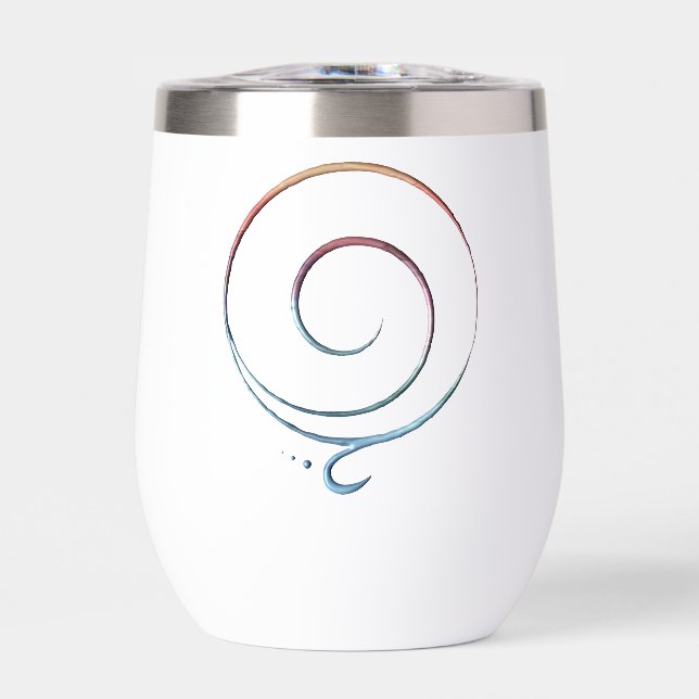 Gradient Gratitude Thermal Wine Tumbler (Front)