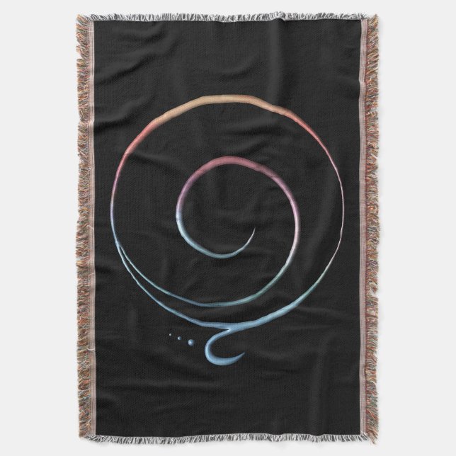 Gradient Gratitude Throw Blanket (Front Vertical)
