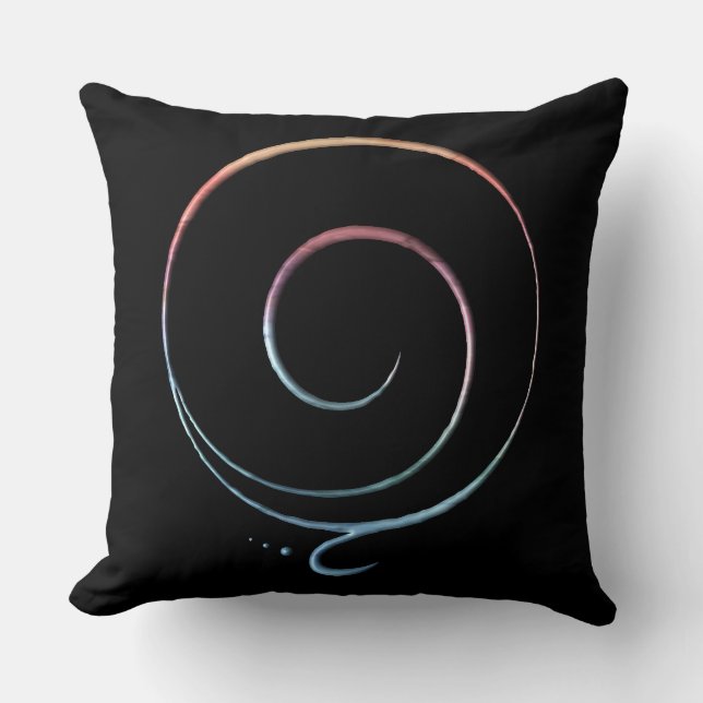 Gradient Gratitude Throw Pillow (Front)