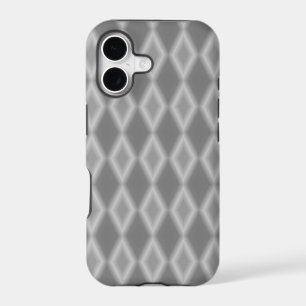 Gradient gray diamond shapes iPhone 17 case