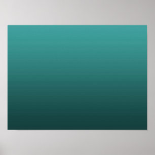 Gradient Green - deep to light Mood Background Poster