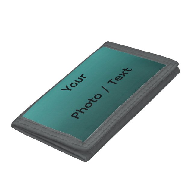 Gradient Green - deep to light | Mood Background | Trifold Wallet (Bottom)