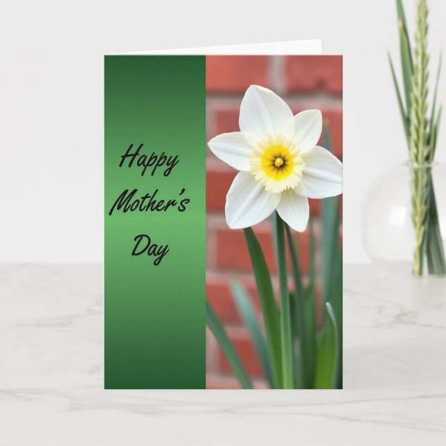 Gradient Green Mothers Day Card (Front)