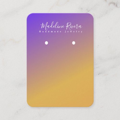 Gradient Handmade Artisan Earring Display Cards