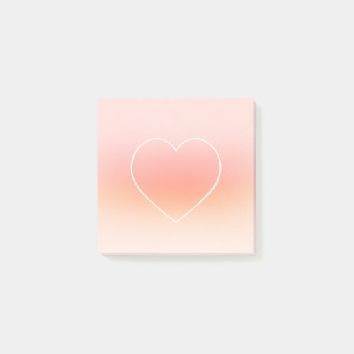  Gradient Heart Sticky Note  