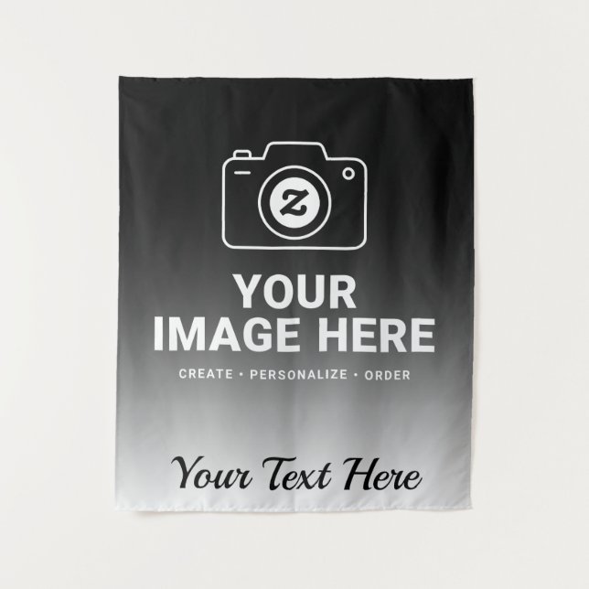 Gradient Image and Text Tapestry (Front)