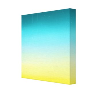 Gradient in Yellow and Blue Canvas Print