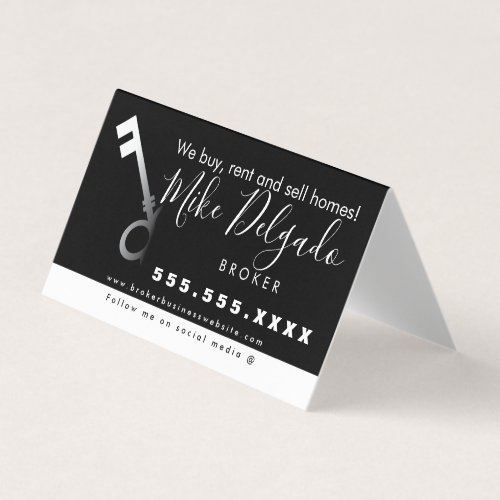 Gradient Key Home Sales Broker  Business Card