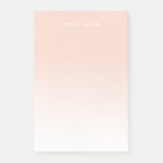 Gradient (Large) - Apricot Post-it Notes (Front)
