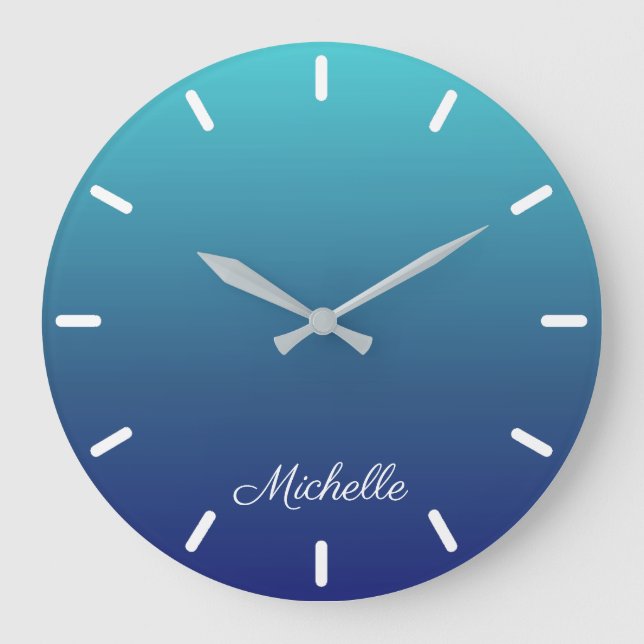 gradient large clock (Front)
